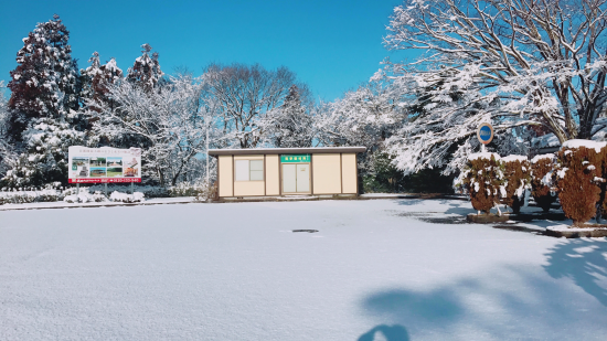 雪景色・成田メモリアルパーク